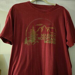 Men's Large Marmot Red Mountain Works Short Sleeve T shirt